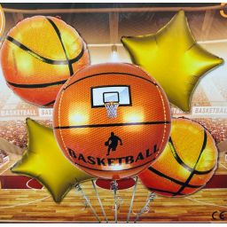 Set de Globos Metalizados Ftbol  Basket