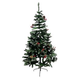 rbol de Navidad con pias y cerezas 210cm YS210C