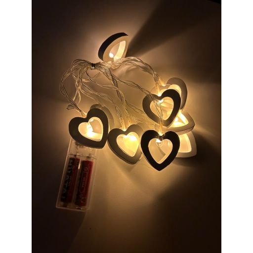 Gua de luces corazn 2mts